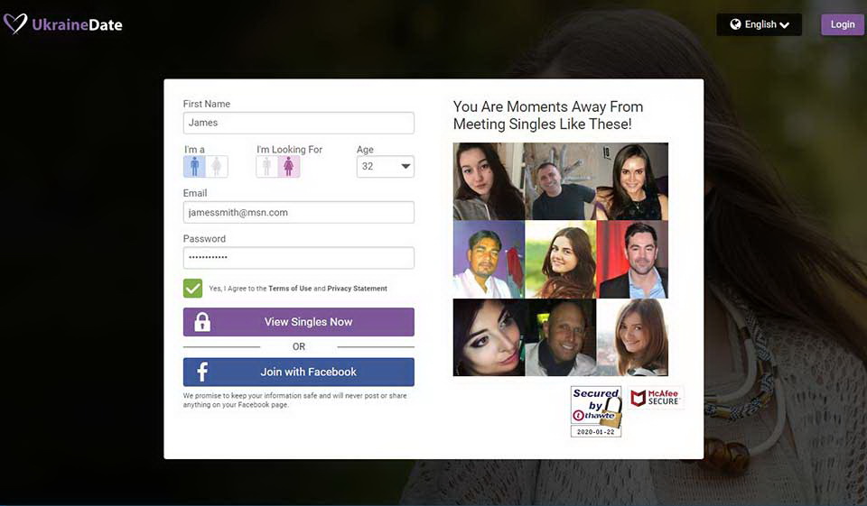The Registration Process & Login Information